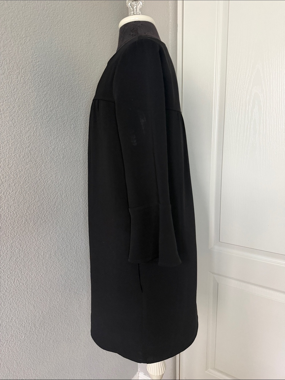 Madewell Starland Black Long-Sleeve Shift Dress Size Small - Picture 4 of 11